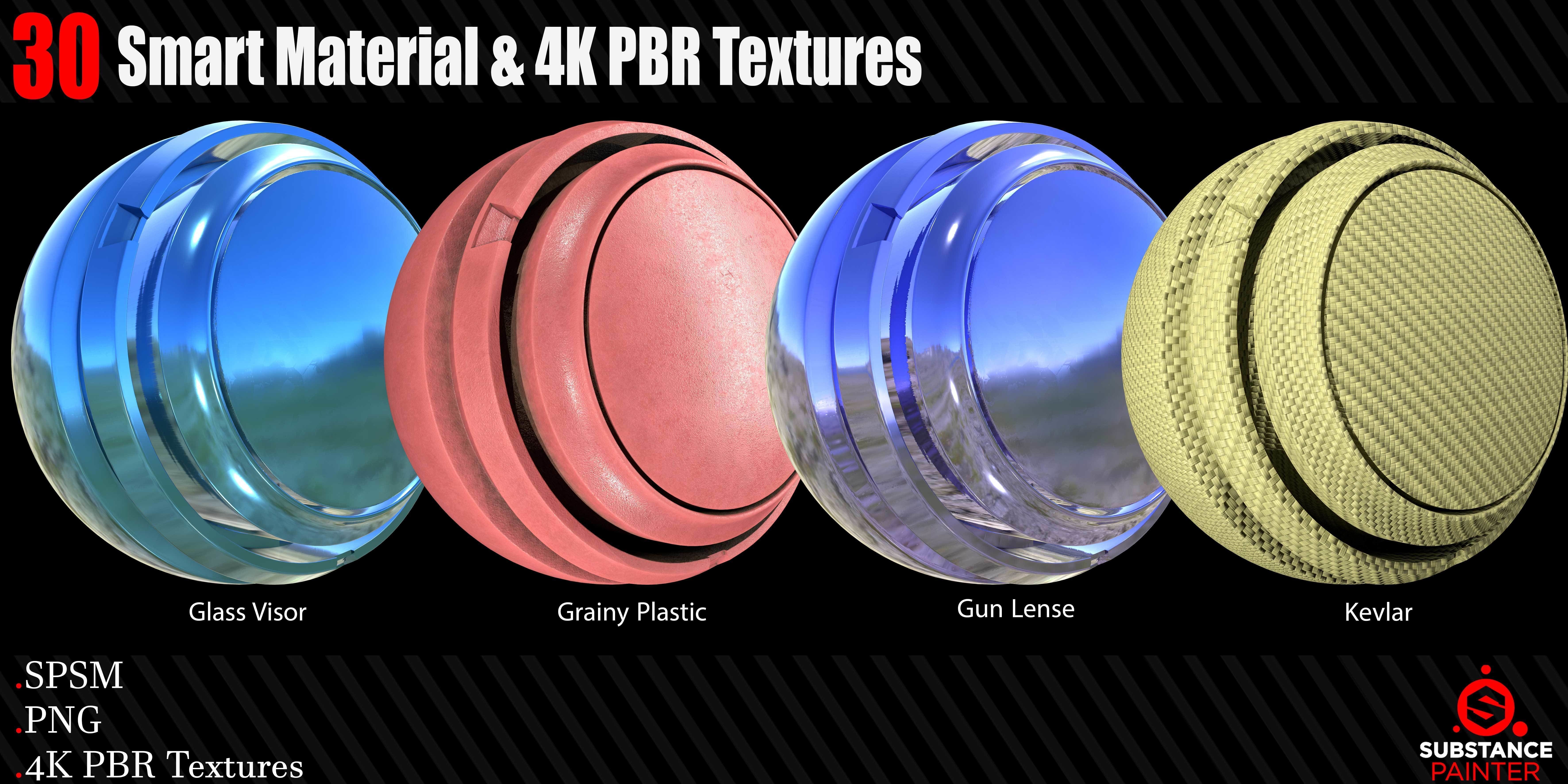 30 High Quality and Procedural Smart Materials 4K PBR Texture0 Texture_4