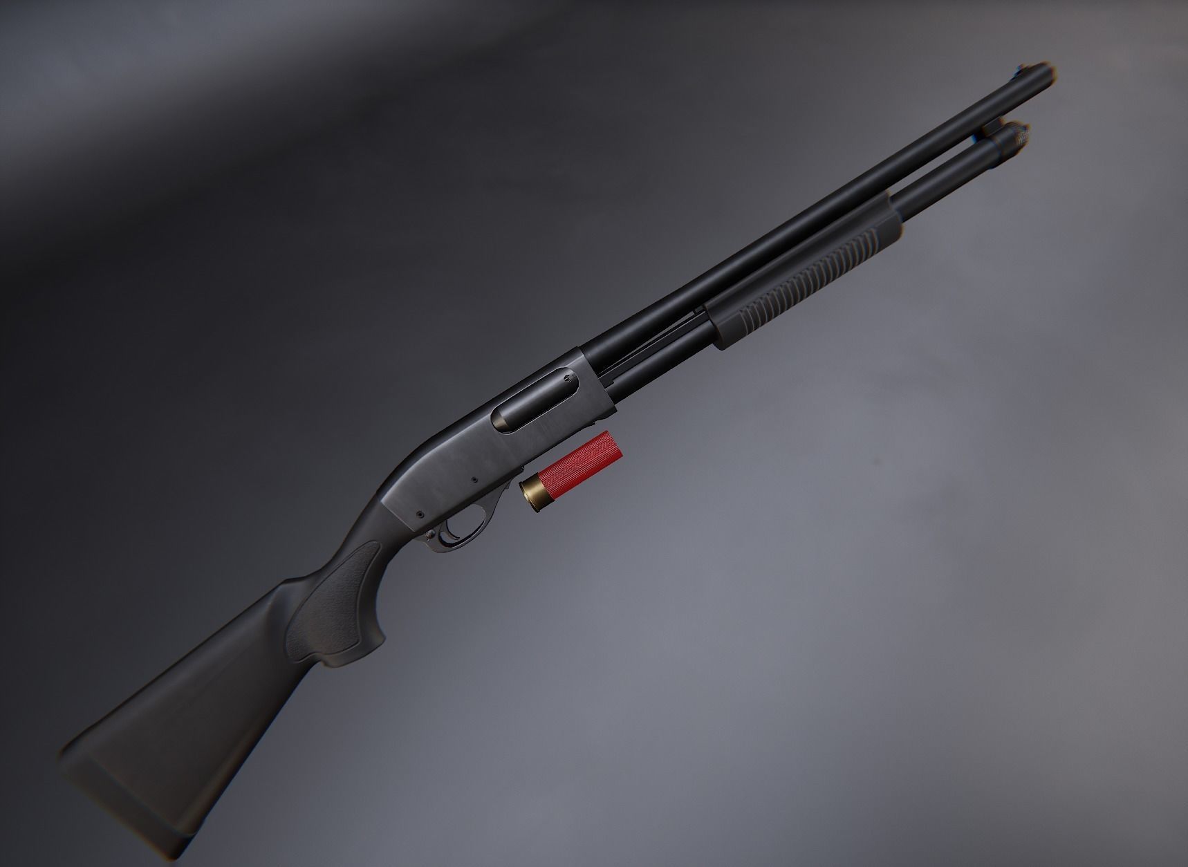 AAA Remington 870 Game Ready PBR Low-poly 3D model_5