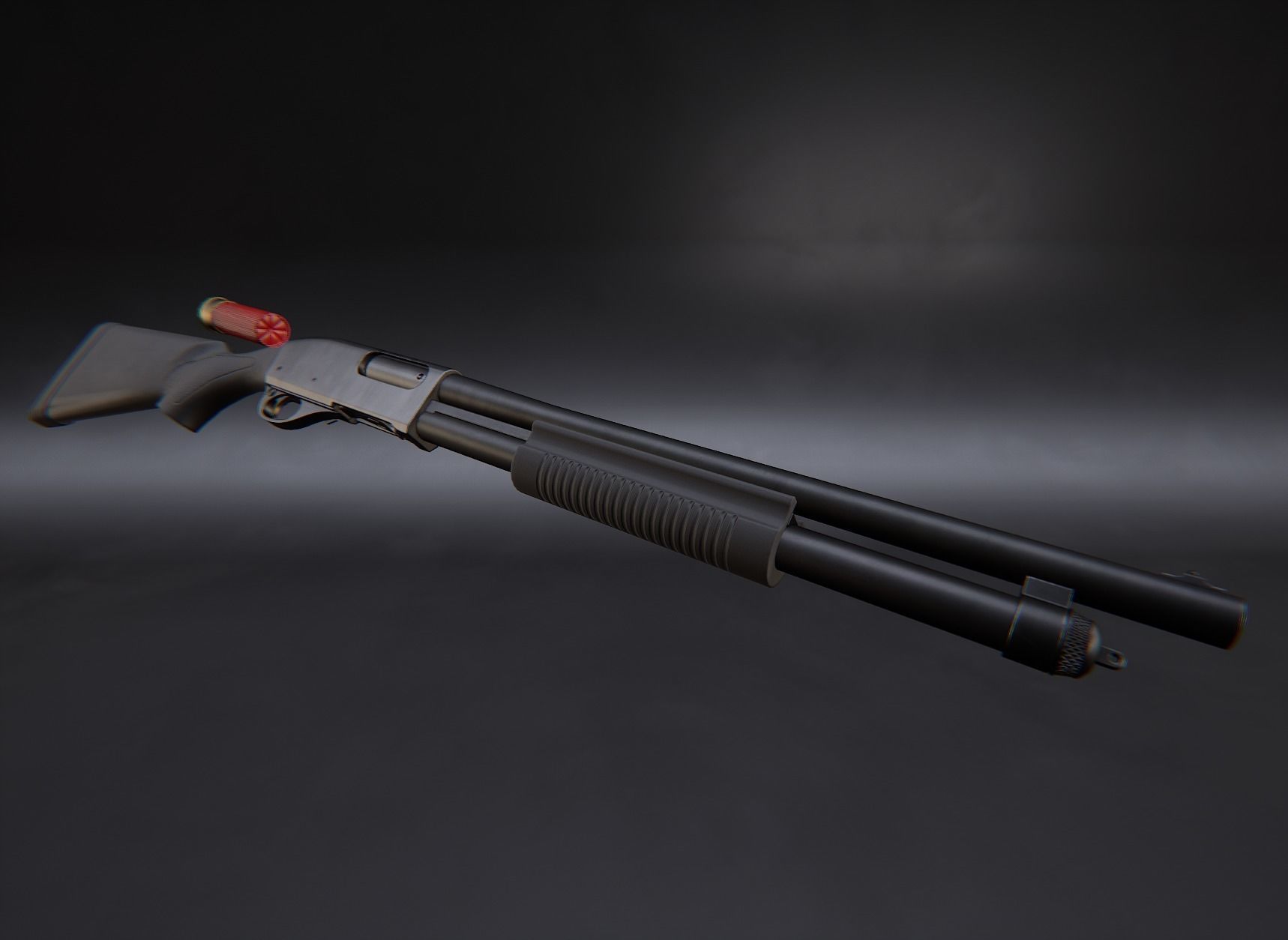 AAA Remington 870 Game Ready PBR Low-poly 3D model_4