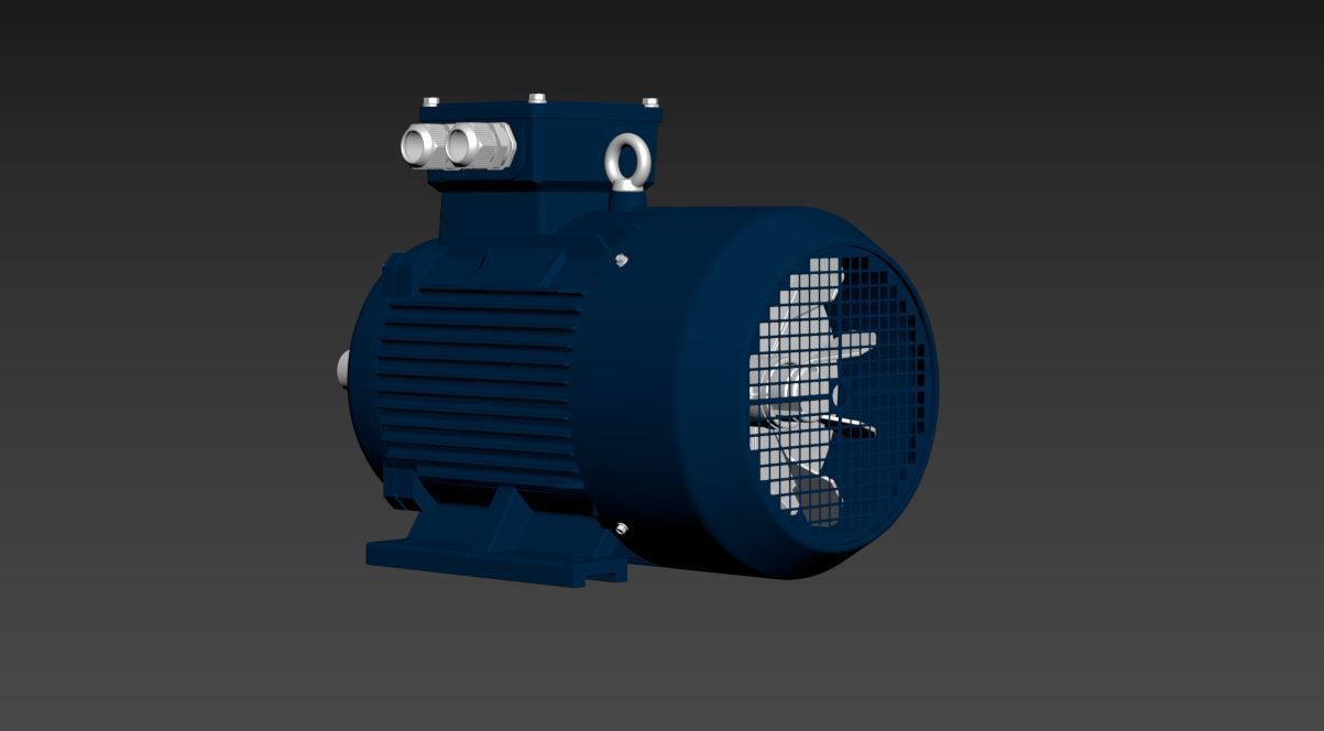 Electric motor 3D model_11