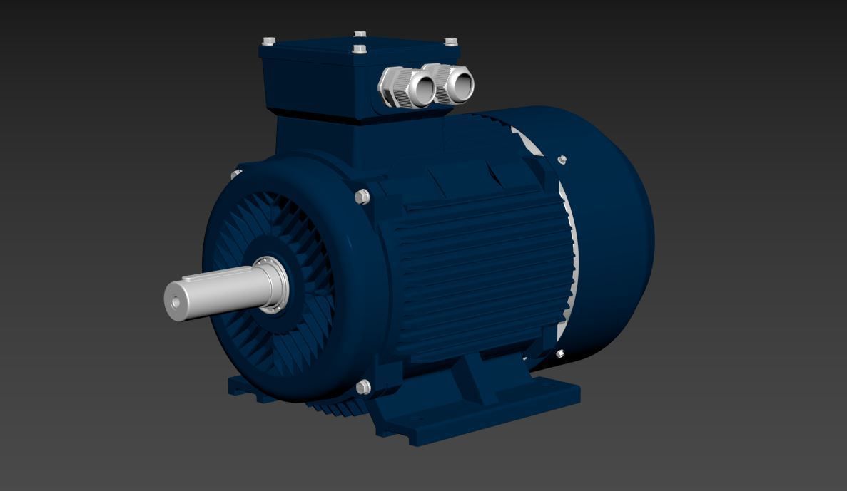 Electric motor 3D model_7