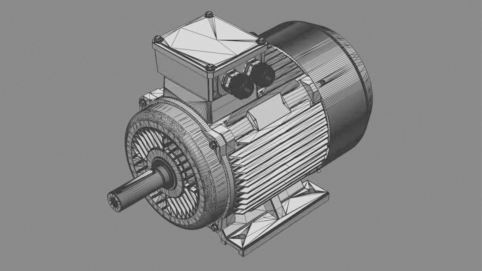 Electric motor 3D model_5