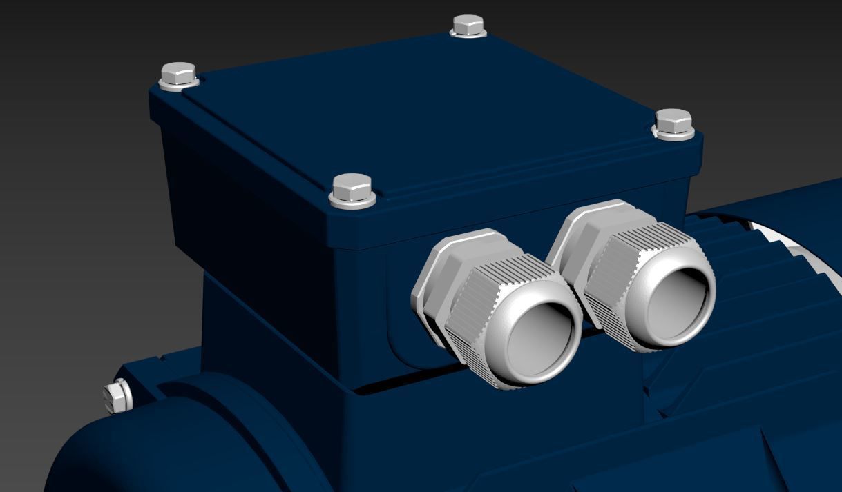 Electric motor 3D model_8