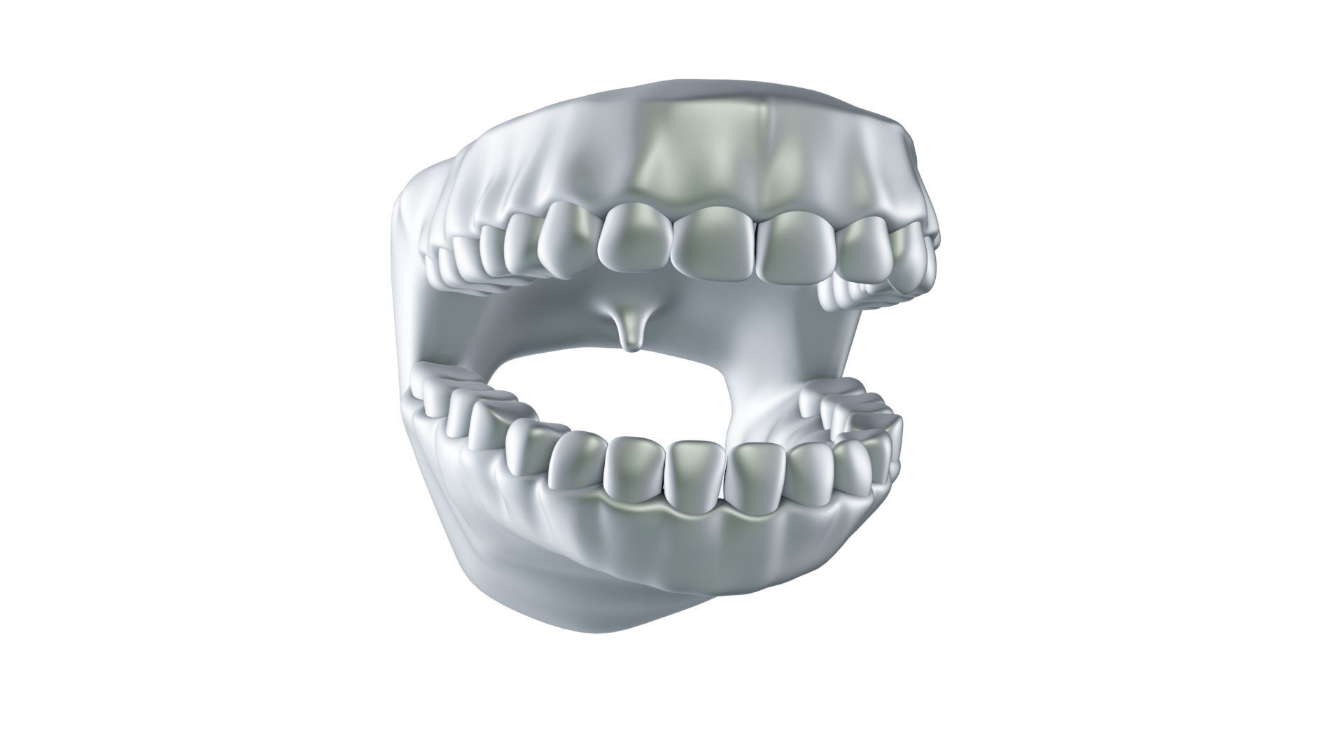 Mouth tooth and tongue STL 3D print model_10