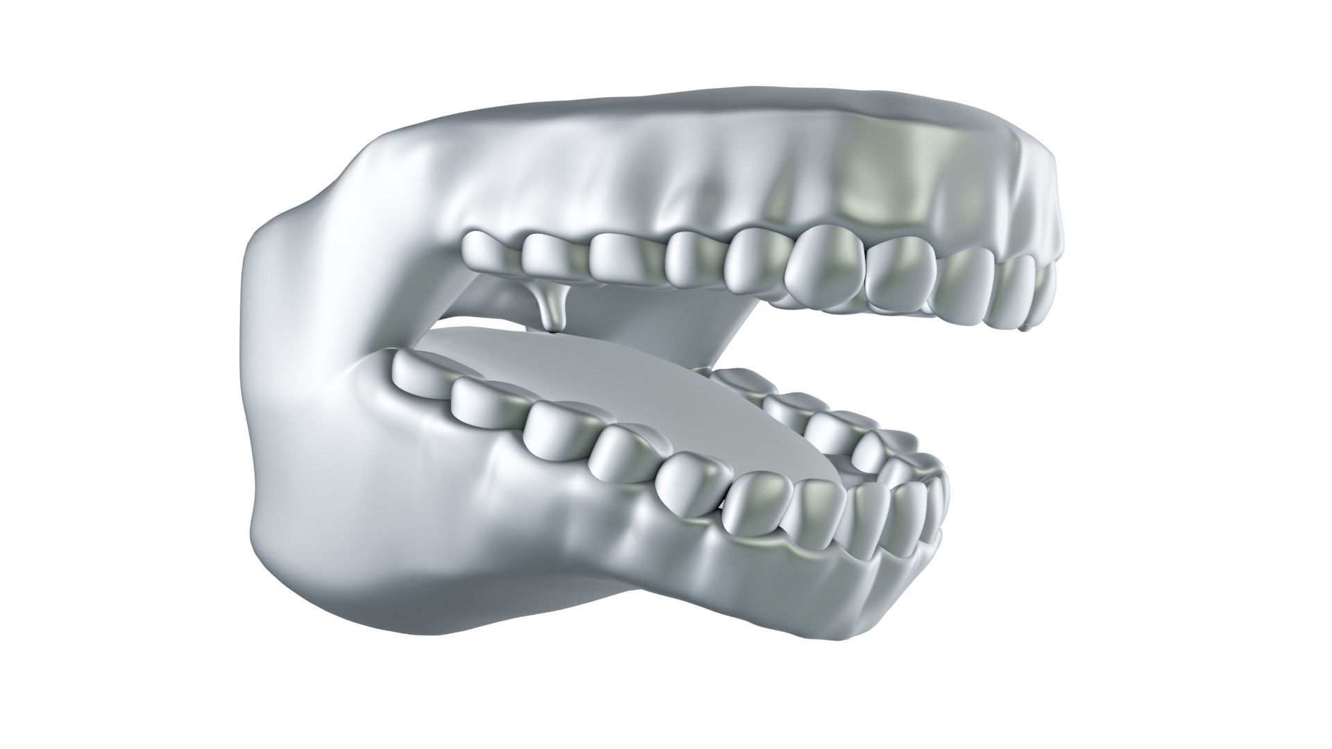 Mouth tooth and tongue STL 3D print model_14