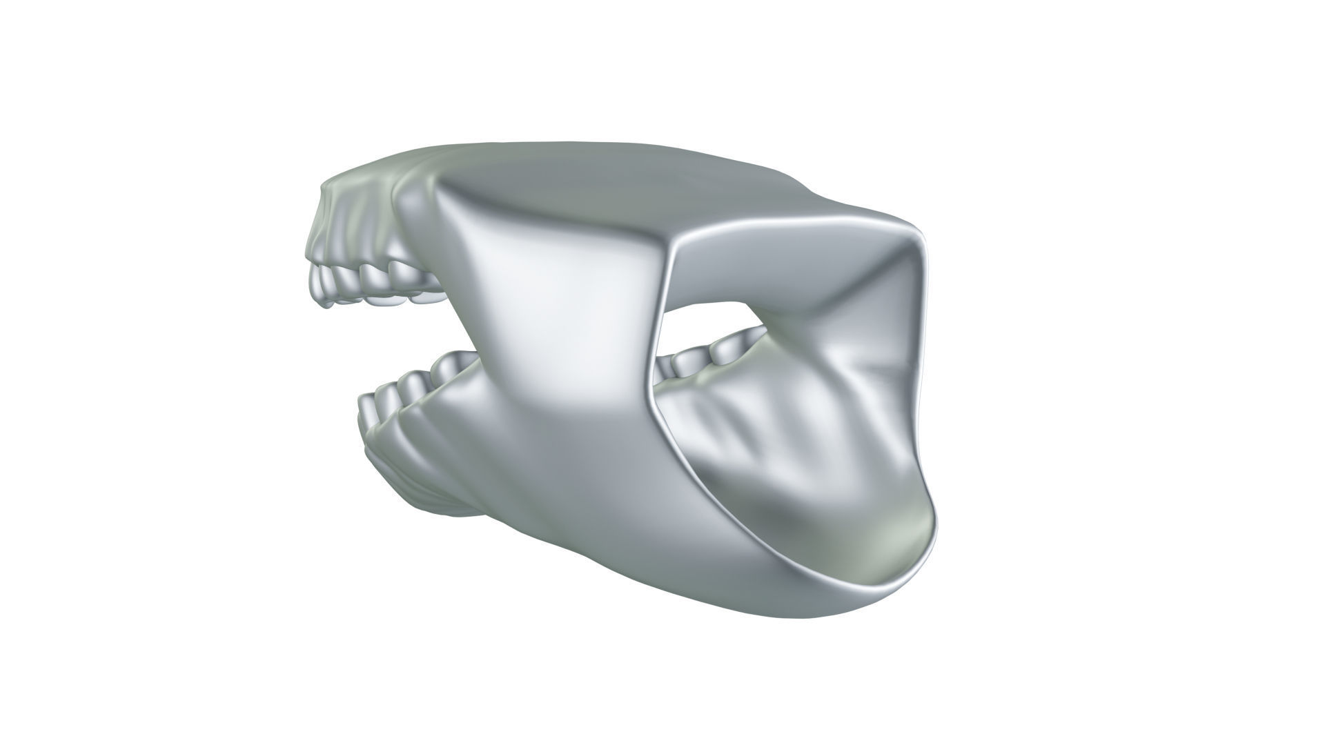 Mouth tooth and tongue STL 3D print model_9