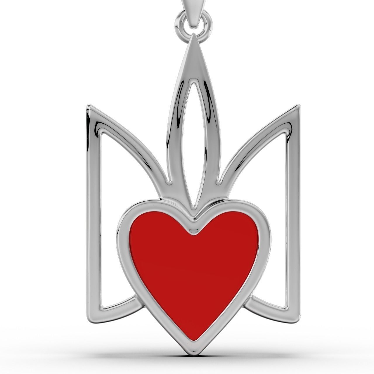 Emblem of beloved Ukraine 3D print model_3