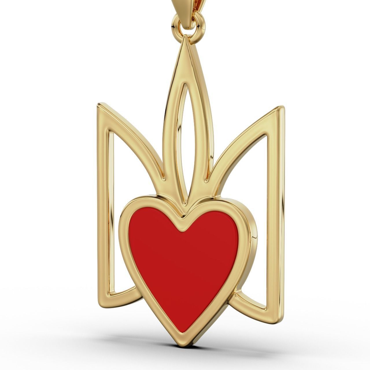 Emblem of beloved Ukraine 3D print model_9