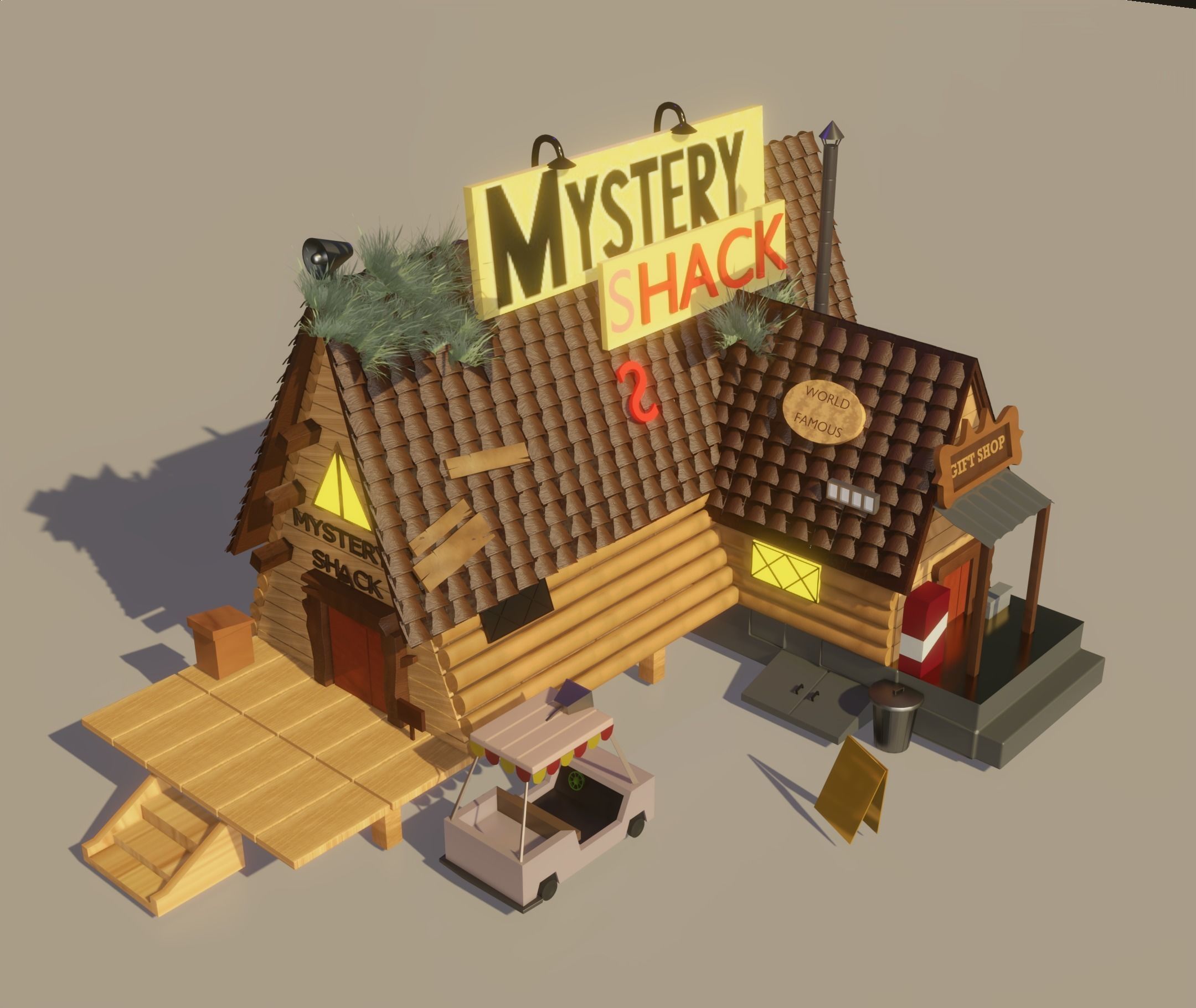 The Mystery Shack  3D model_1
