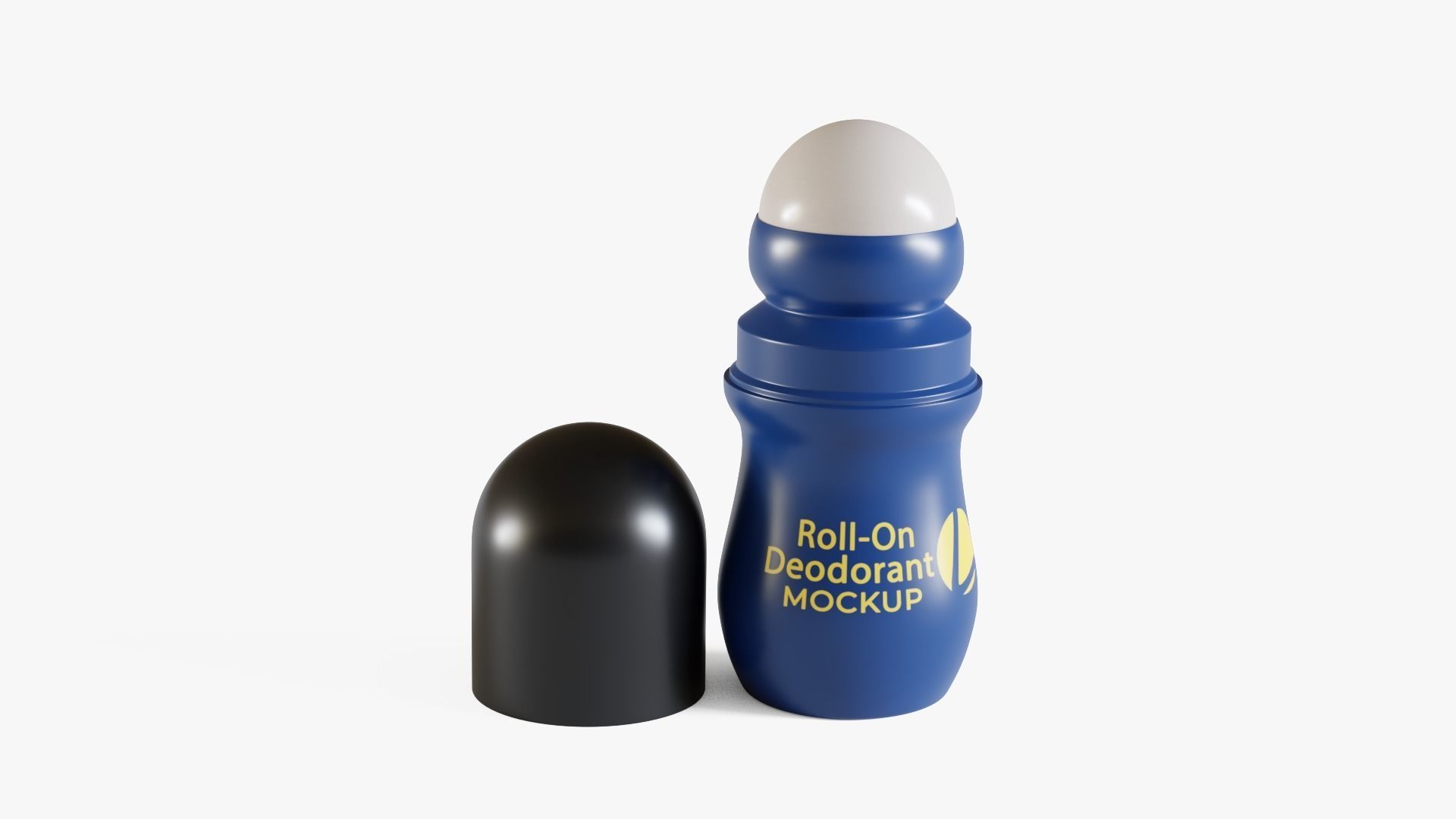 Roll-On Deodorant Low-poly 3D model_1