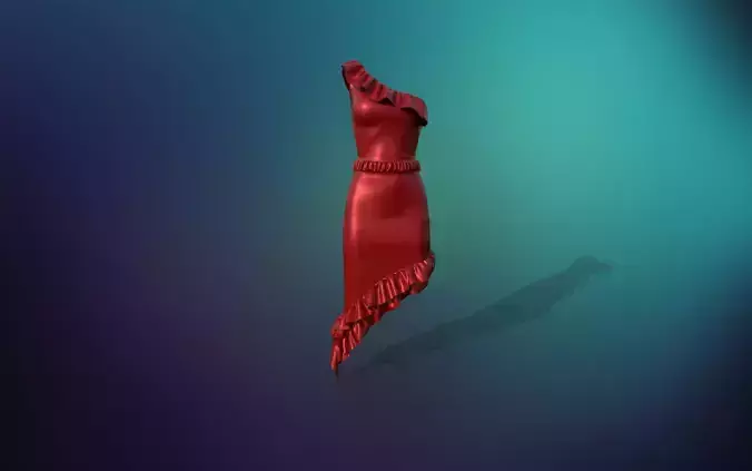Party Frock 3D model