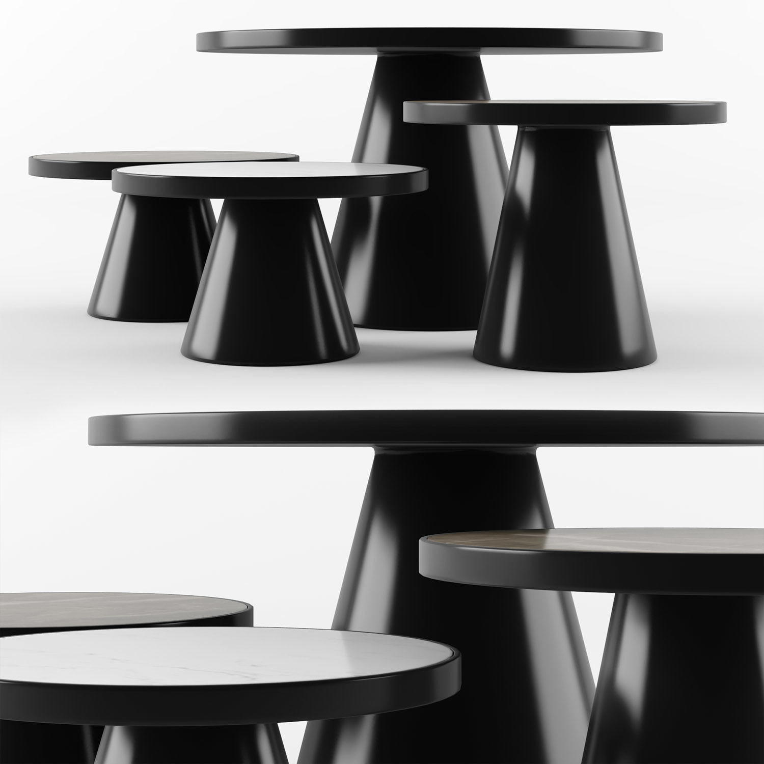 QUATRO Coffe Table Set 3D model_3