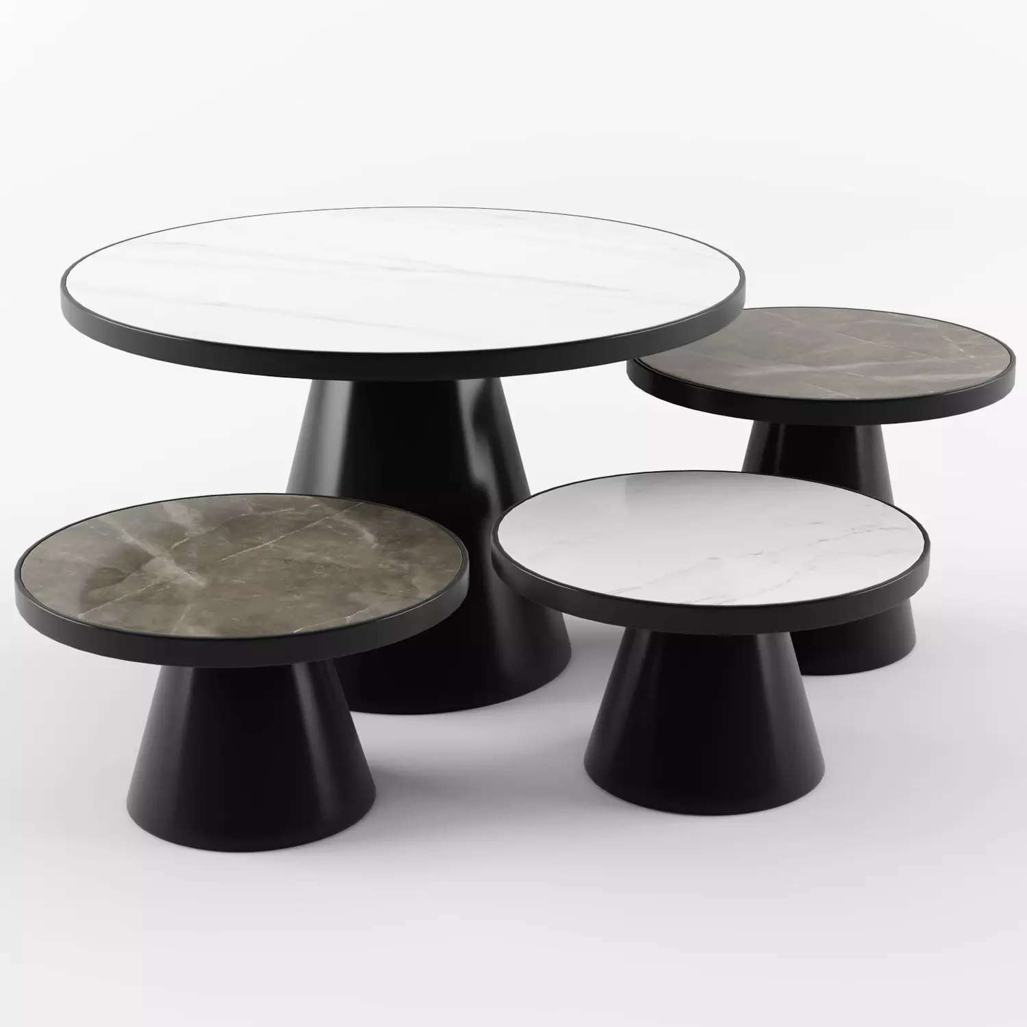 QUATRO Coffe Table Set 3D model_0