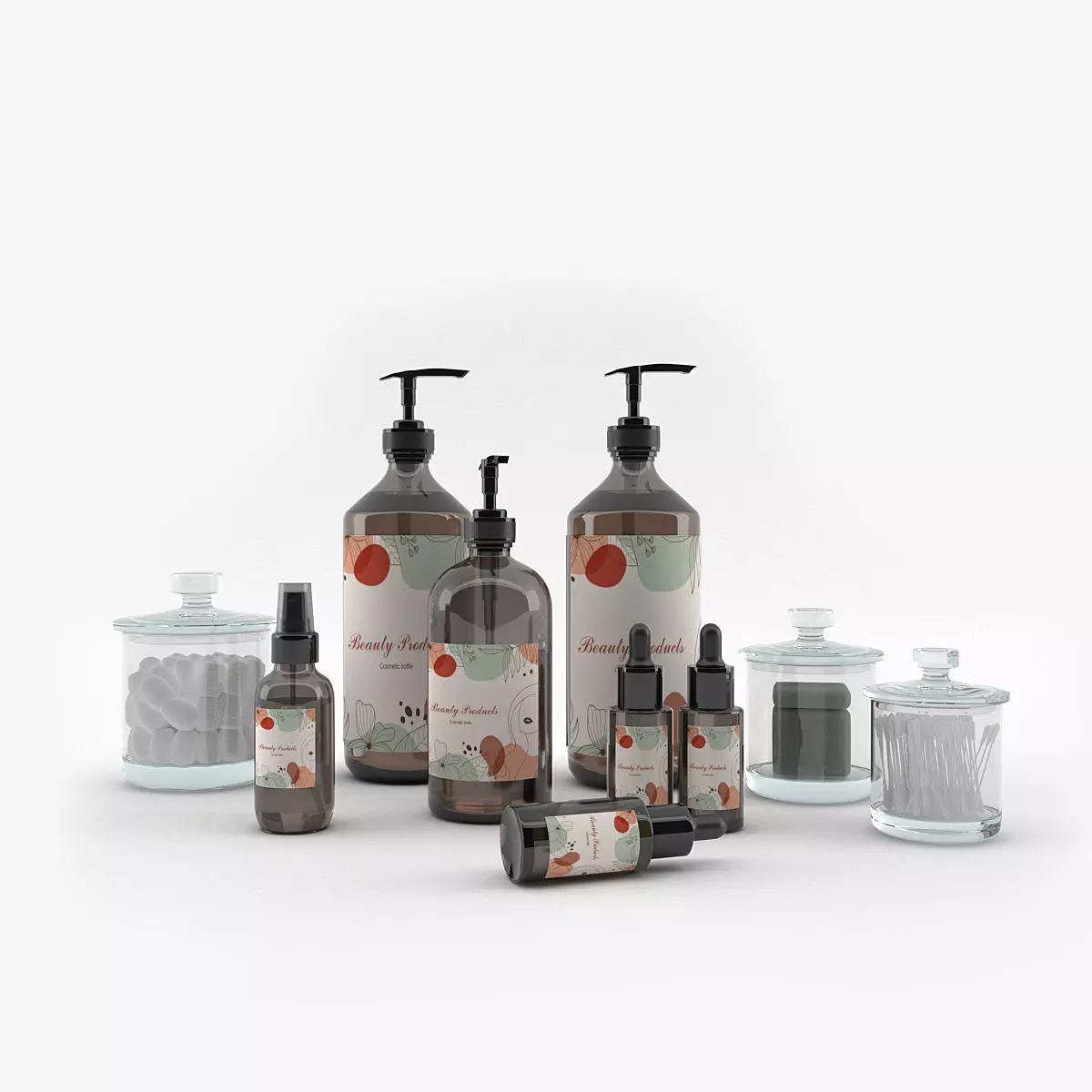 Bathroom Accessories 3D model_0