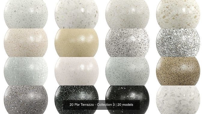 20 Pbr Terrazzo - Collection 3 Texture