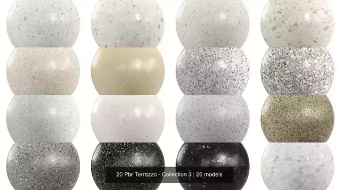 20 Pbr Terrazzo - Collection 3 Texture