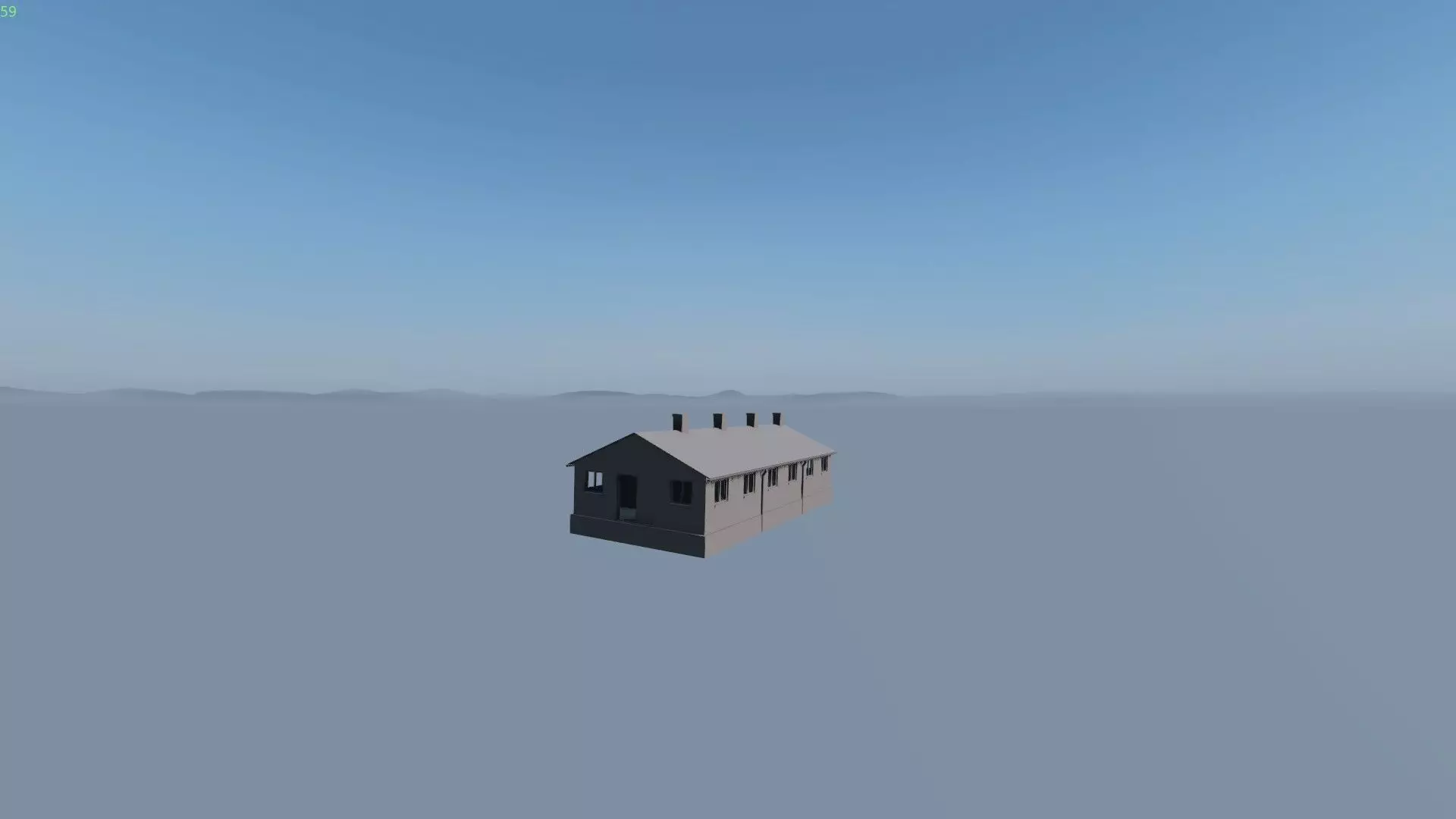 house in sky Free low-poly 3D model