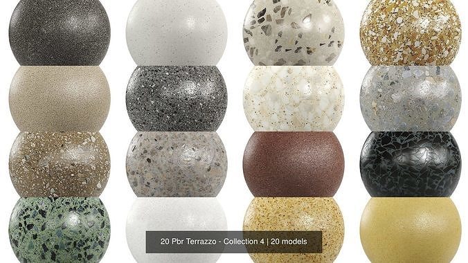 20 Pbr Terrazzo - Collection 4 Texture