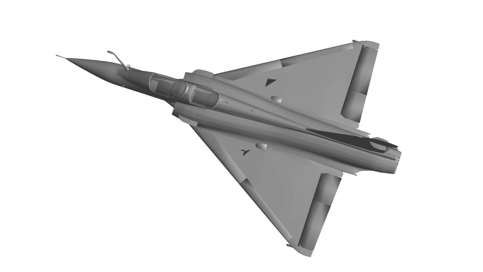 Mirage 2000D 3D model_1
