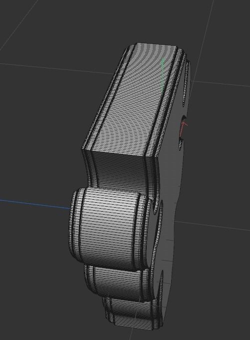 STL MODEL B puzzle piece 3D model_5