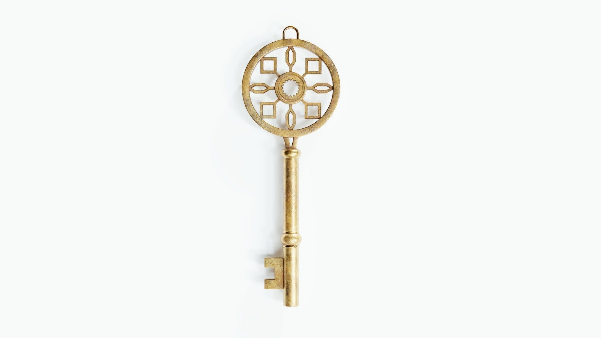 Collection of 10 warded keys 3D model_6