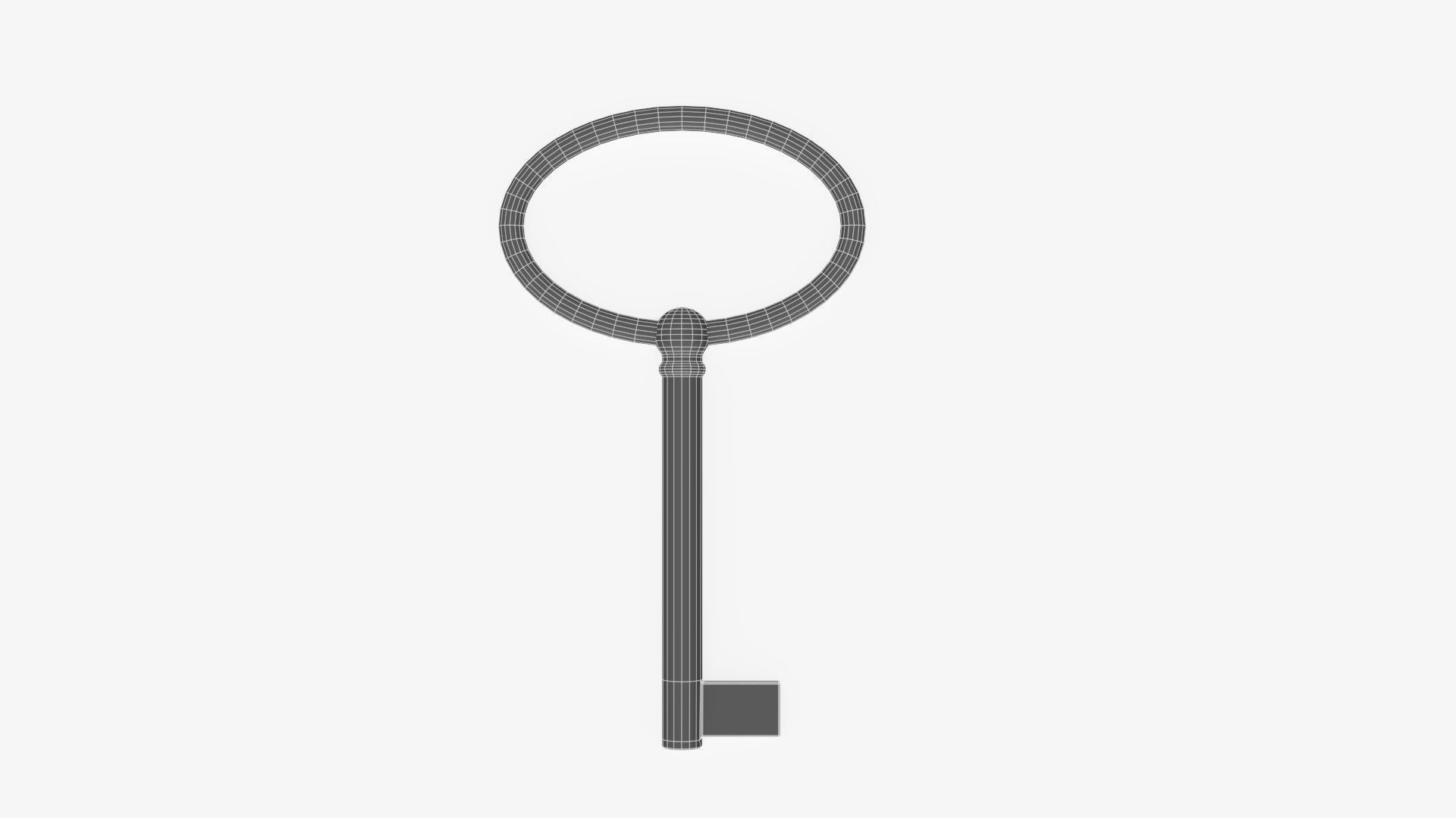 Collection of 10 warded keys 3D model_17