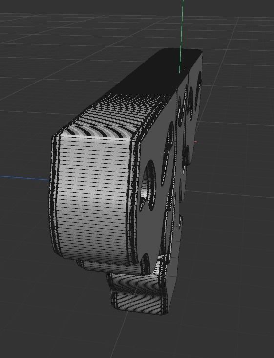 STL MODEL D bracket 3D model_4