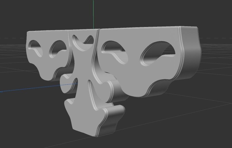 STL MODEL D bracket 3D model_2