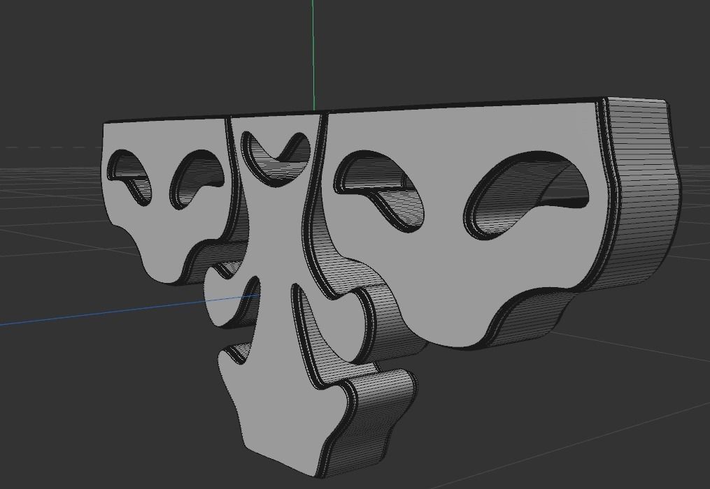 STL MODEL D bracket 3D model_3