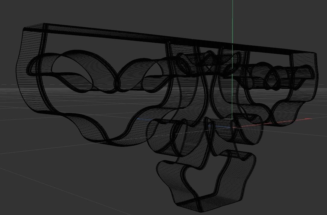 STL MODEL D bracket 3D model_9