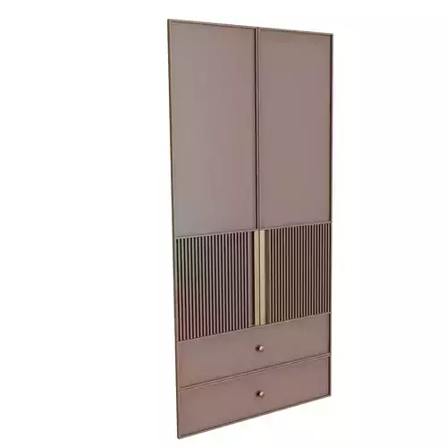 Fluted Wardrobe Shutter - Series 50 - B