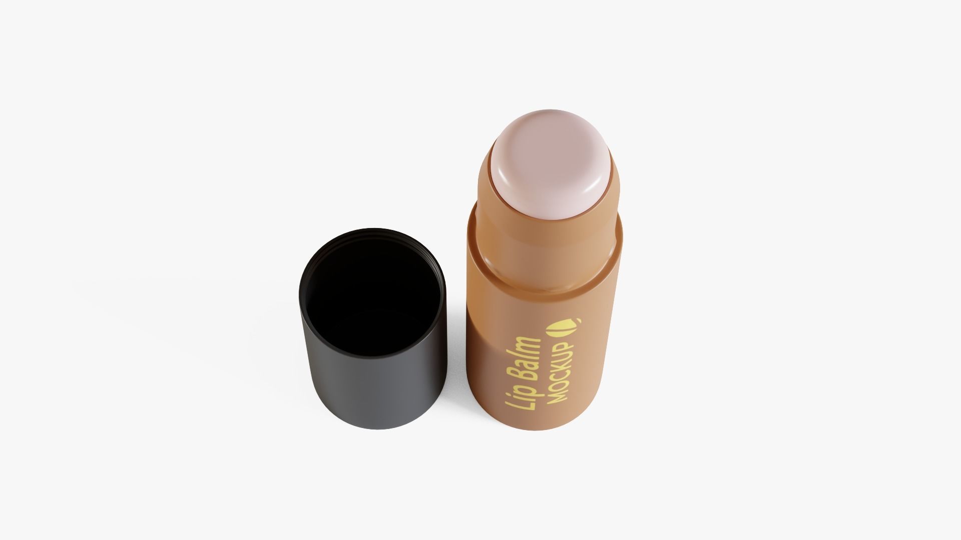 Lip Balm Low-poly 3D model_2