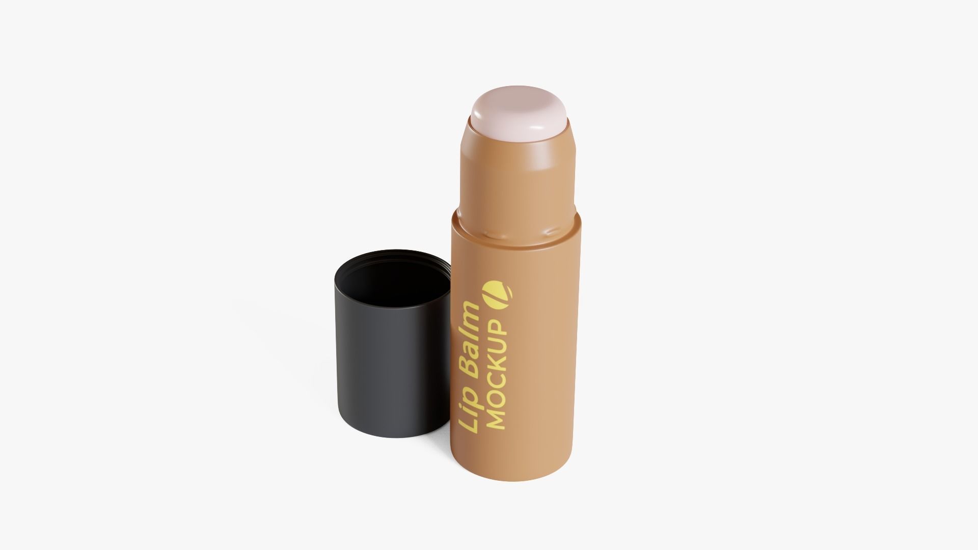 Lip Balm Low-poly 3D model_1