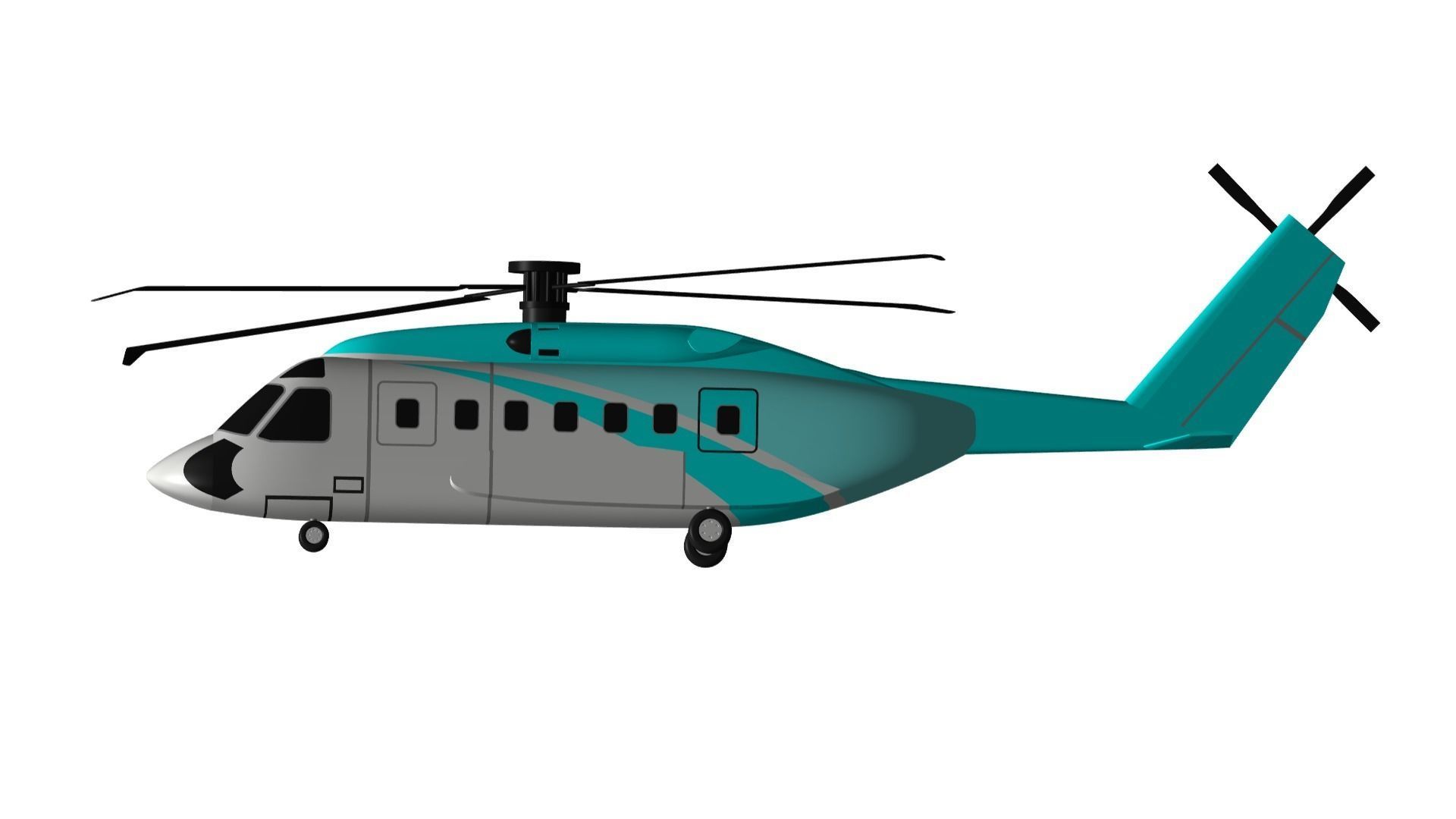 Sikorsky S-92 3D model_1