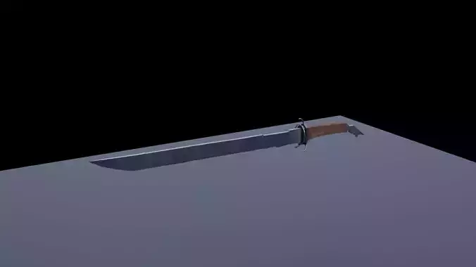 Dishonored corvos blade Low-poly 3D model