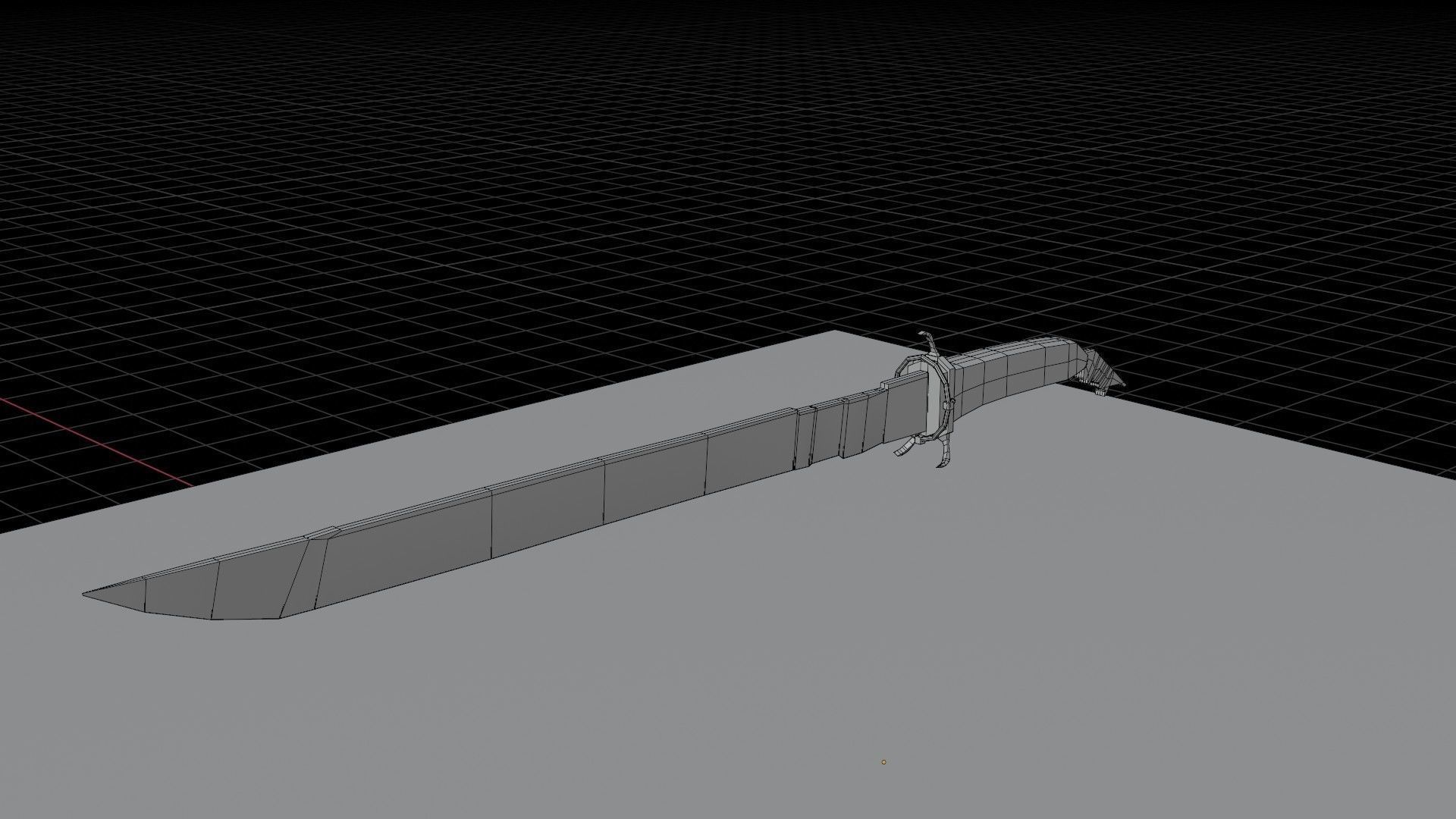 Dishonored corvos blade Low-poly 3D model_3