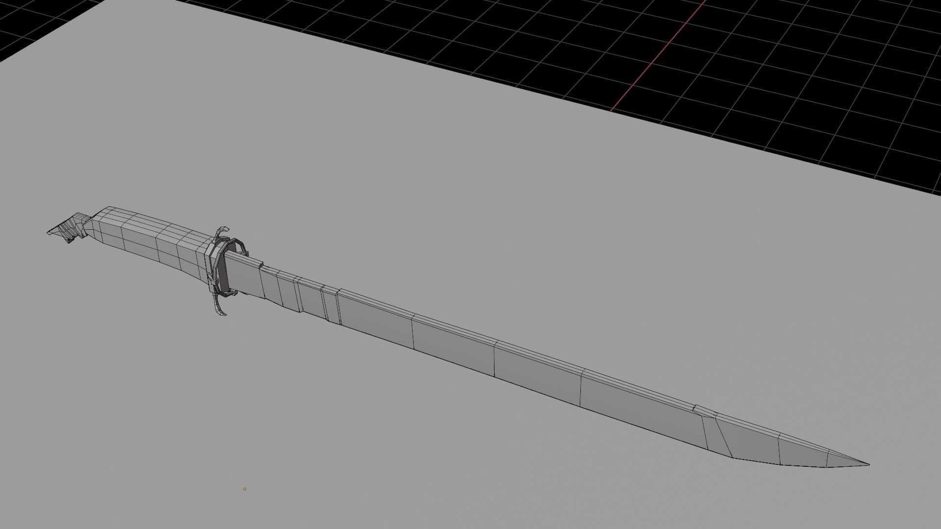 Dishonored corvos blade Low-poly 3D model_2