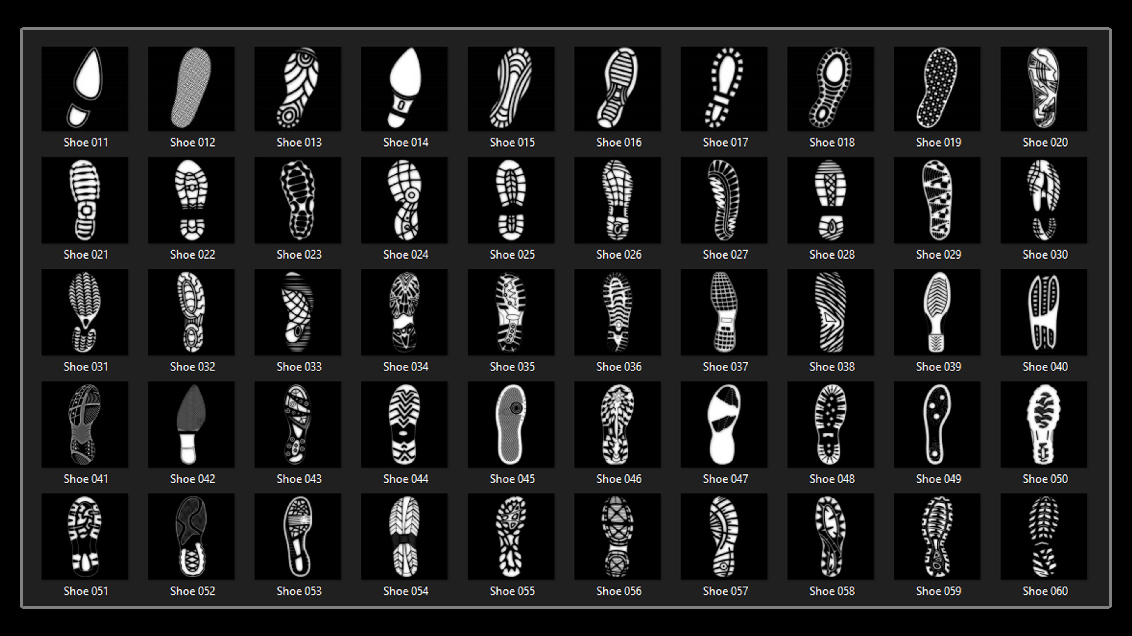  160 Humanprint Alpha Fingerprint Footprint Handprint Shoeprint 3D model_2