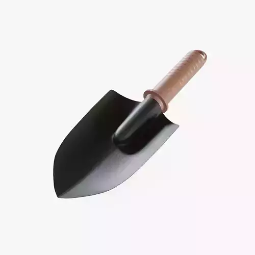 Garden Shovel Low-poly 3D model