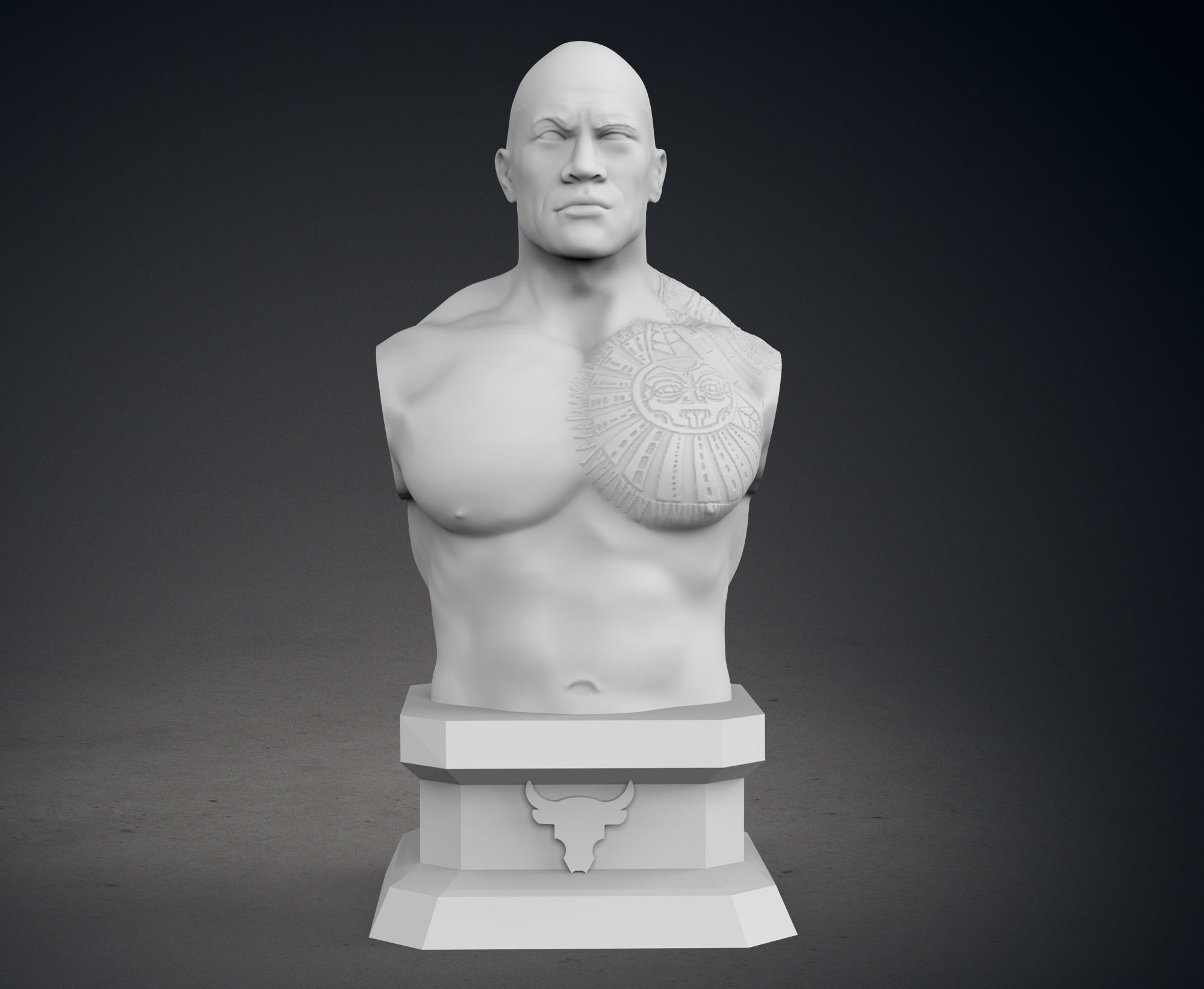 The Rock Bust - Classic and Current Versions 3D print model_20