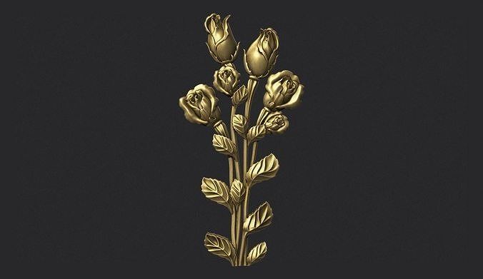 Roses gold 3D print model