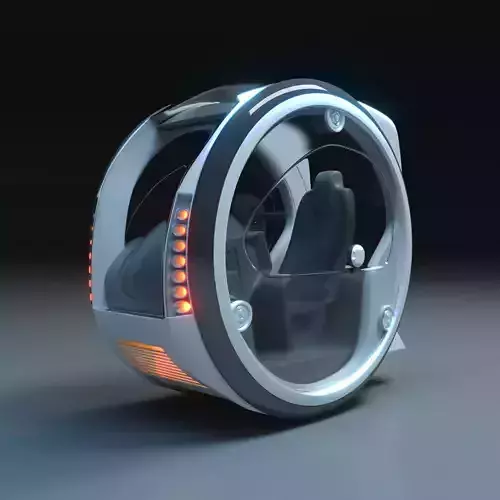 Circle Hover Car 3D model