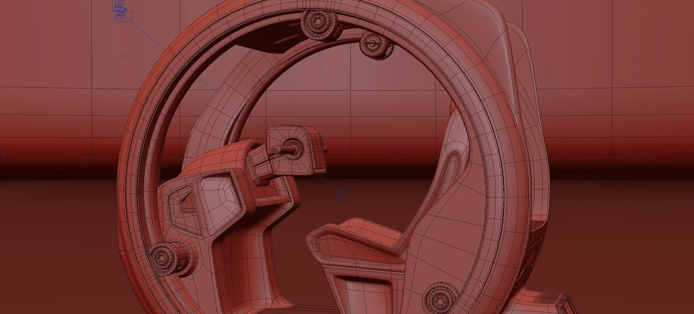 Circle Hover Car 3D model_10