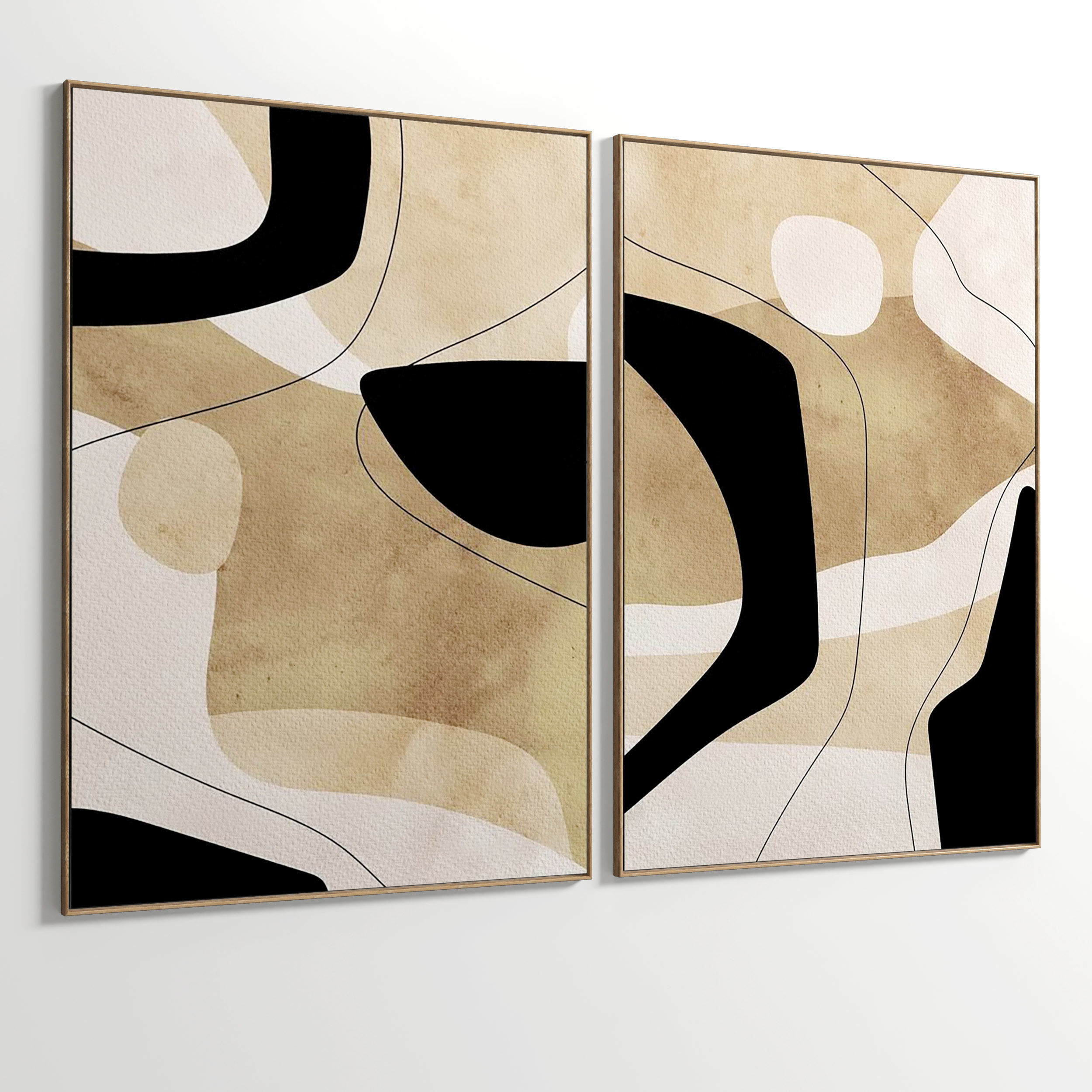 Plaster Two Photo Frame 60 Low-poly 3D model_3