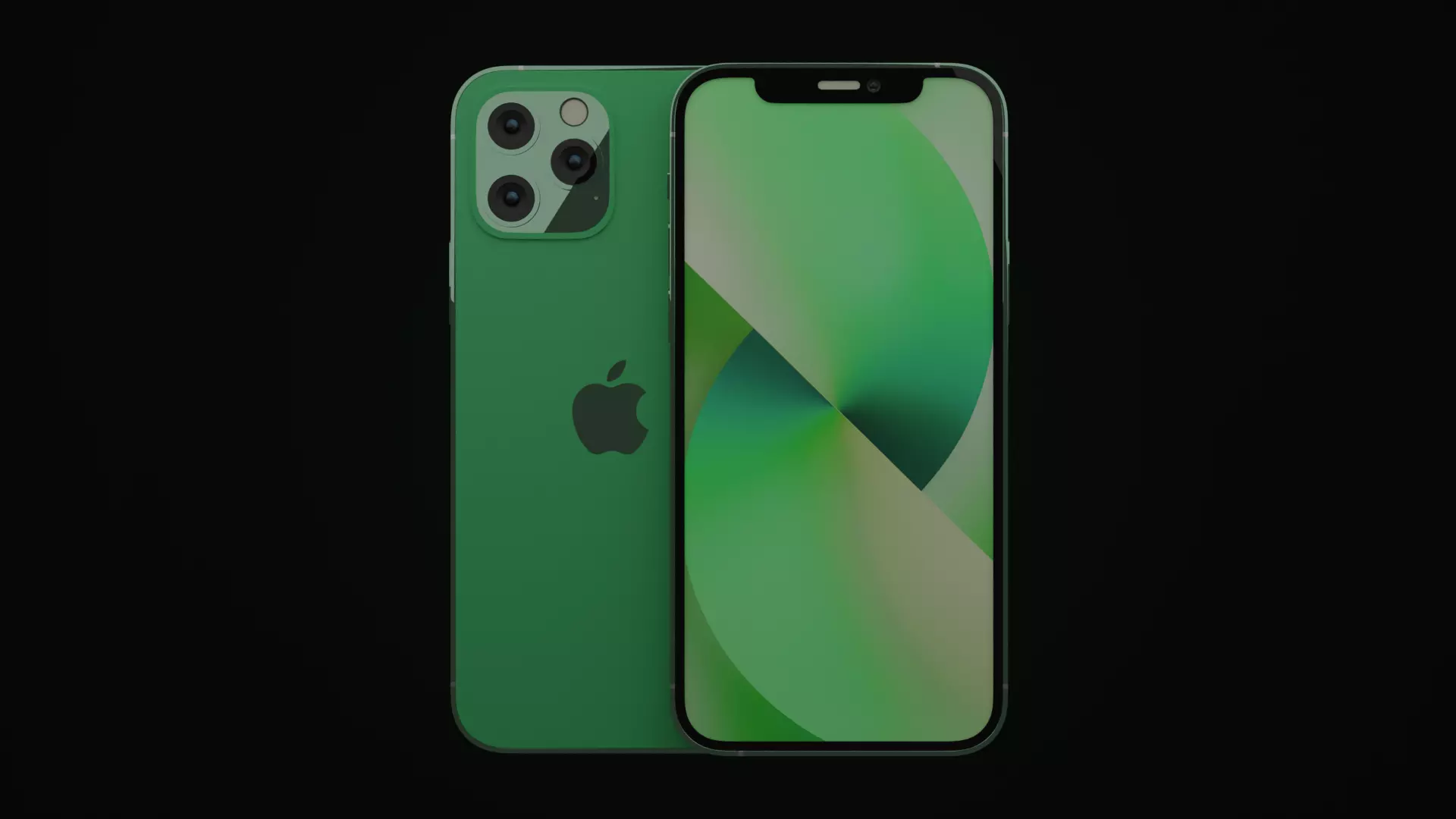 Apple iPhone 13 PRO in all Official Colors PBR MODEL Low-poly 3D model