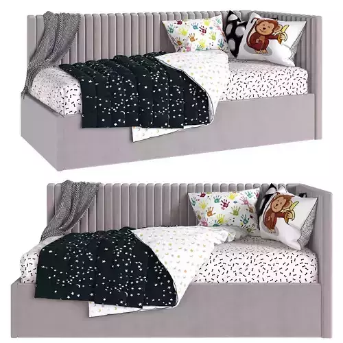 Childrens sofa bed in a modern style 3d model