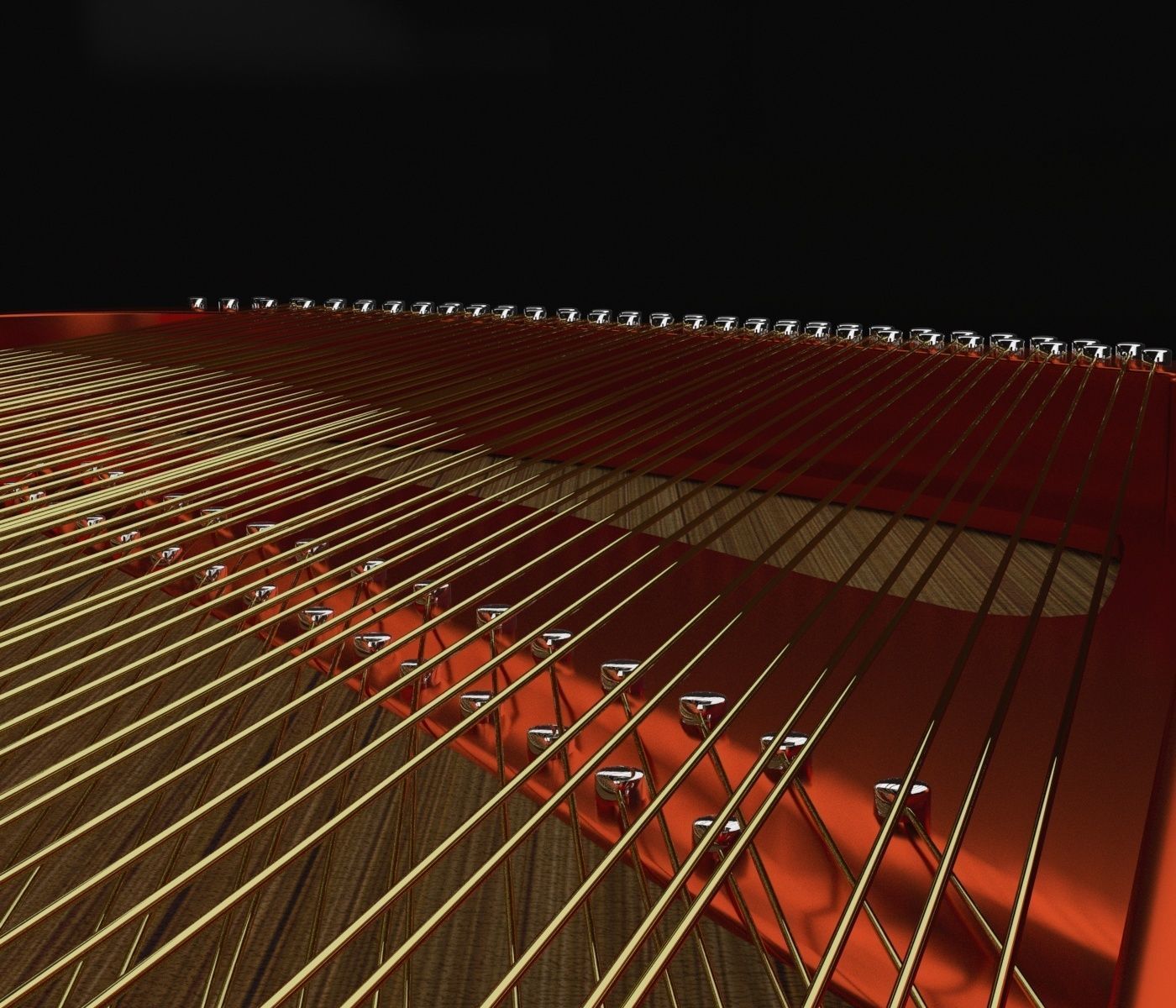 Black Piano 3D model 3D model_8