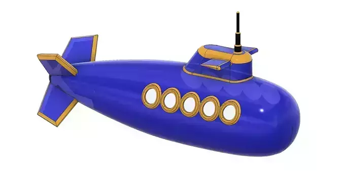 Toy Submarine 3D print model