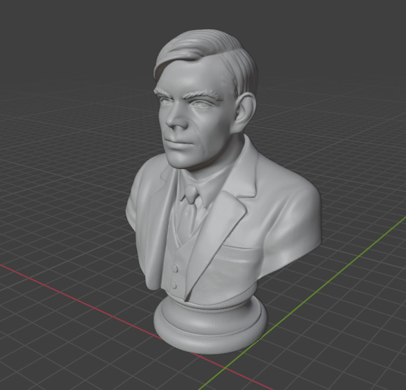 Alan Turing 3D print model_3