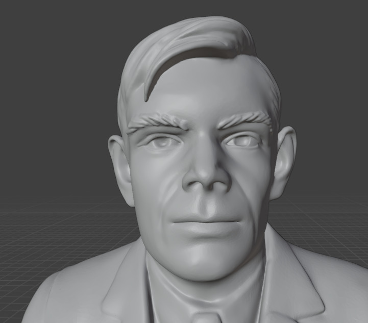 Alan Turing 3D print model_12